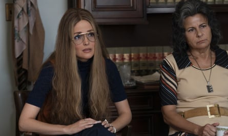 Rose Byrne as Gloria Steinem, left, and Tracey Ullman as Betty Friedan in a scene from Mrs America