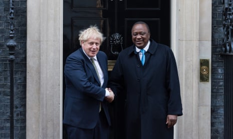Uhuru Kenyatta and Boris Johnson