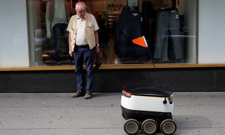 Swiss Post introduced a self-driving delivery robot in Zurich this month. Distribution jobs were among those predicted to be at risk from the growth of automation.