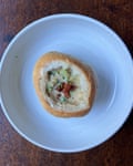 Imen McDonnell serves her beer cheese soup in a bread bowl. Thumbnail pics direct from Felicity’s kitchen.