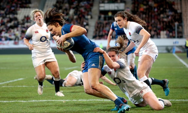 France against England in the Women’s Six Nations Championship
