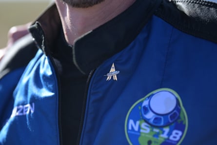 Chris Boshuizen preparing to board Jeff Bezos’ Blue Origin New Shepard rocket