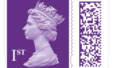 One of the new Royal Mail stamps that features a special barcode