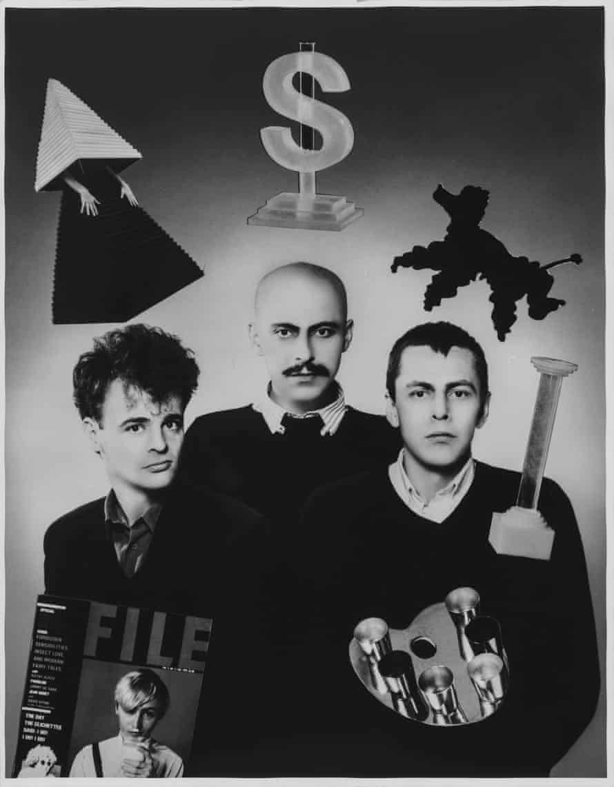 Self-portrait using objects, 1981-82. From left to right, Felix Partz, Jorge Zontal, AA Bronson