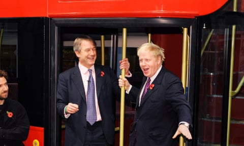 Boris Johnson when he was London mayor, with Owen Paterson, 2010