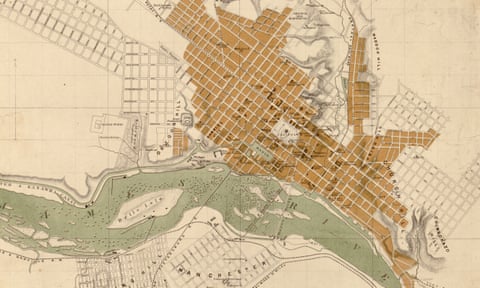 Richmond, Virginia, as seen on a map from 1864.