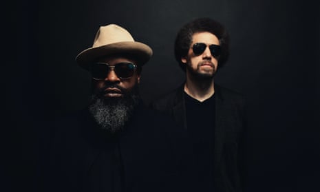 Rapper Black Thought of the Roots, and, right, producer Danger Mouse.