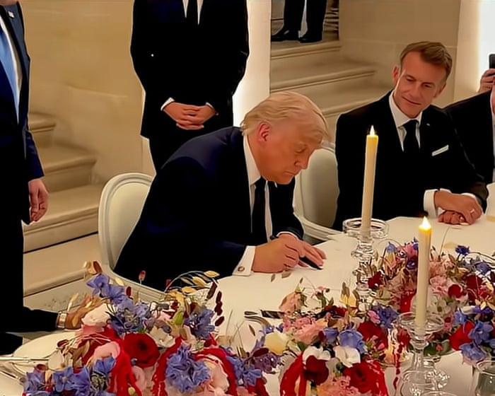 Trump signs 14-point peace agreement with Iran - video