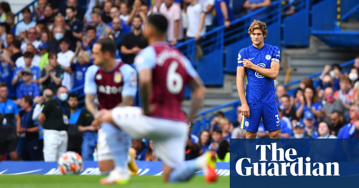Taking the knee ‘losing a bit of strength’, says Chelsea’s Marcos Alonso