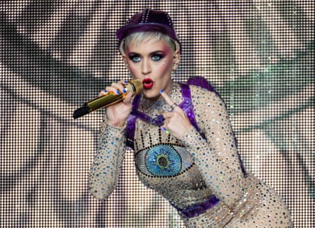 Katy Perry onstage at Glastonbury in 2017