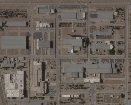 Satellite image of buildings