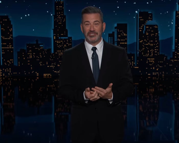 Jimmy Kimmel on Trump’s new press secretary: ‘attorney in the way George Santos was volleyball champion’