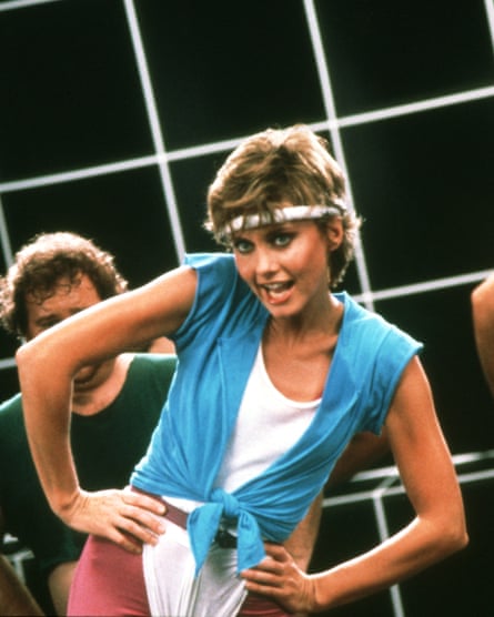 Olivia Newton-John donned a headband and leotard for the video of her 1981 hit song Physical.