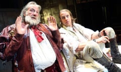 Fine performance … David Warner as Falstaff and Geoffrey Streatfeild as Prince Hal in Henry IV Part I in 2008.