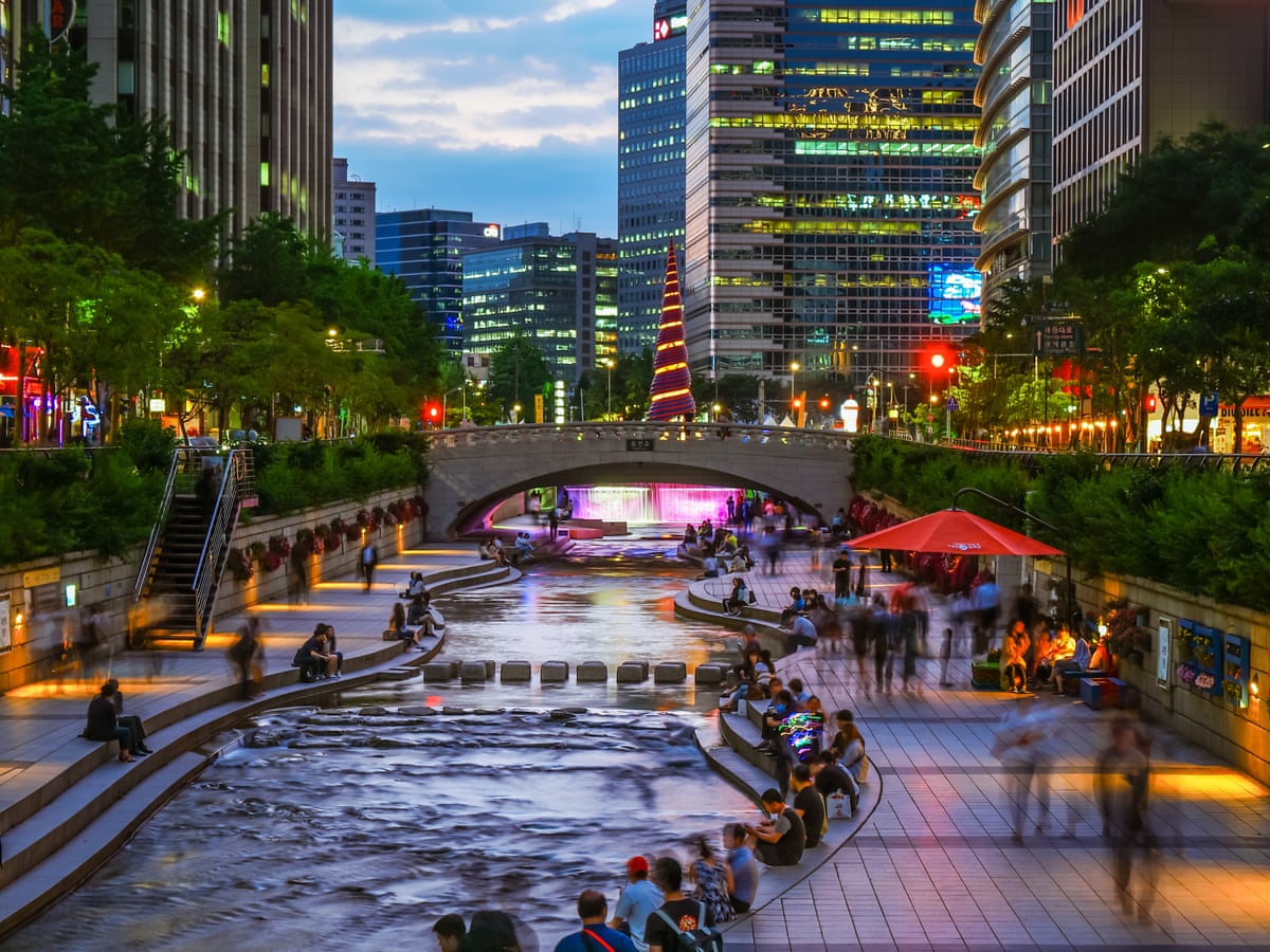Everyone thought it would cause gridlock': the highway that Seoul turned into a stream | South Korea | The Guardian