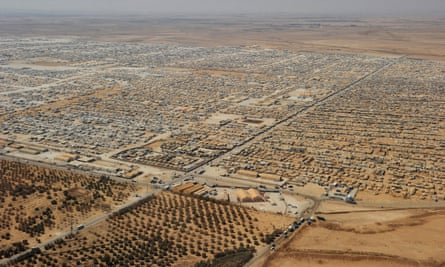 The Zaatari refugee camp in Jordan, home to tens of thousands of Syrian refugees.
