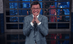 Stephen Colbert: ‘I do occasionally use adult language and I do it in public instead of in the privacy of an Access Hollywood bus’