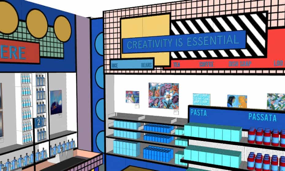 The Design Museum’s ‘essentials store’, which will open as a temporary shop.