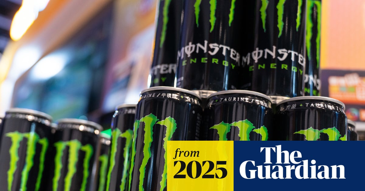 ‘No place in children’s hands’: under-16s in England to be banned from buying energy drinks