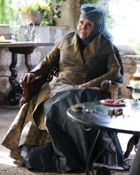 Rigg played Lady Olenna Tyrell in Game of Thrones between 2013 and 2017