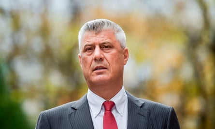 Kosovo's president Hashim Thaçi