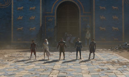 Eternals review – magic hour meets PowerPoint in Chloe Zhao’s Marvel