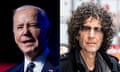 a side-by-side image of Joe Biden and Howard Stern