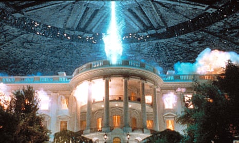 the White House gets blown up by aliens in Independence Day, 1996.
