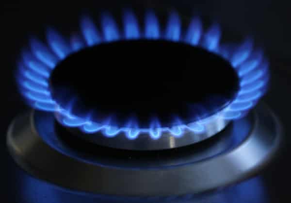 a gas cooker flame