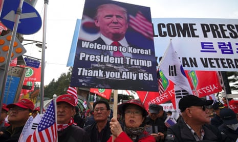 Pro-Trump supporters in South Korea.