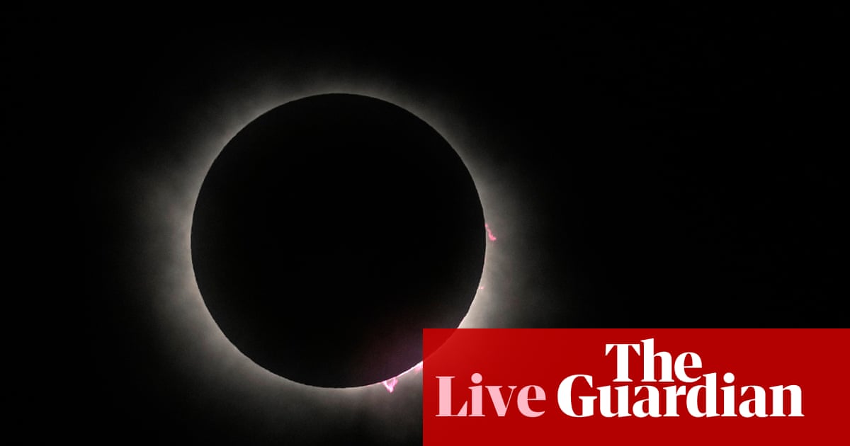 Actualizaciones en vivo del eclipse solar total: millones en el 'camino de la totalidad' observando en todo EE. UU. |  Eclipse solar