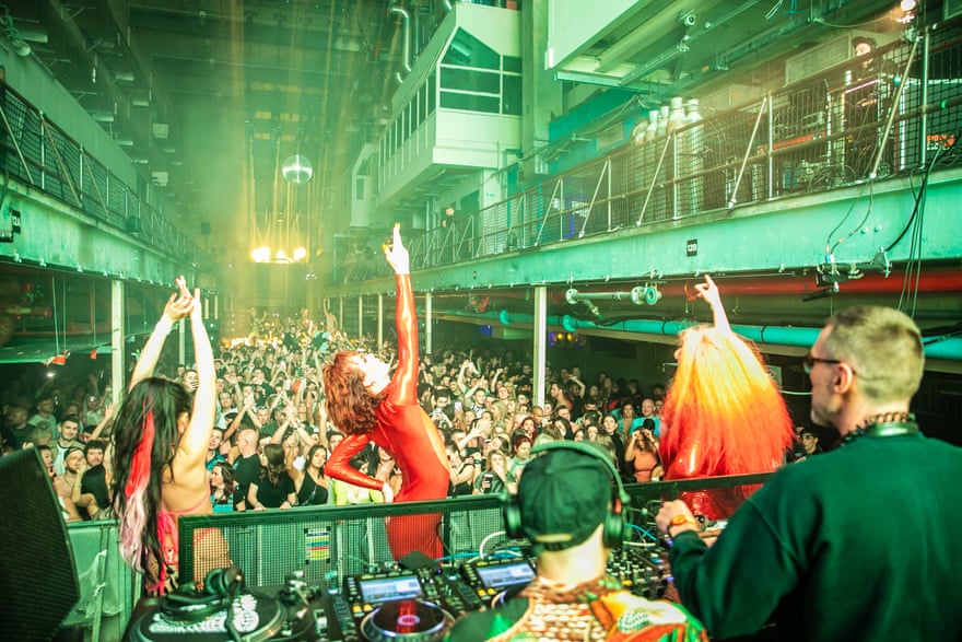 Horse Meat Disco perform at Printworks in 2020.
