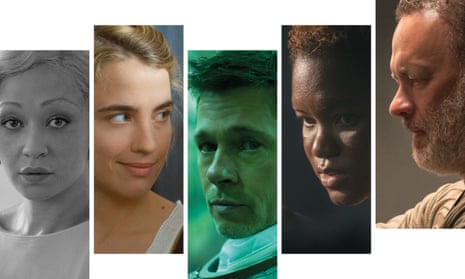 From left: Passing; Portrait of a Lady on Fire; Ad Astra; Lioness: The Nicola Adams Story; Finch.