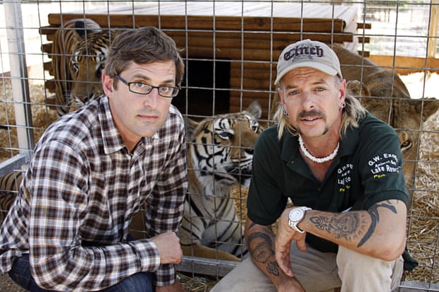 Before Tiger King, there was Louis Theroux’s Beware of the Tiger: Theroux with former big cat breeder Joe Exotic.