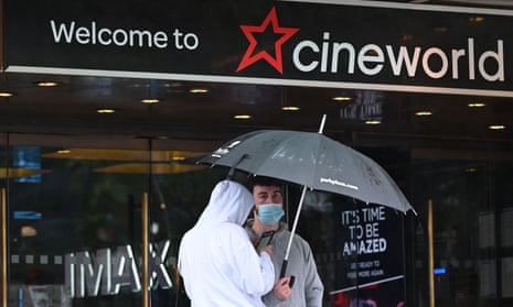 A Cineworld cinema in Leicester Square in central London yesterday