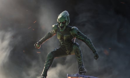 Still capable of coming off the bench to score the winning goal … Willem Dafoe as Green Goblin in Spider-Man: No Way Home.