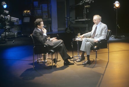 The play’s the thing … Melvyn Bragg interviewing Dennis Potter.