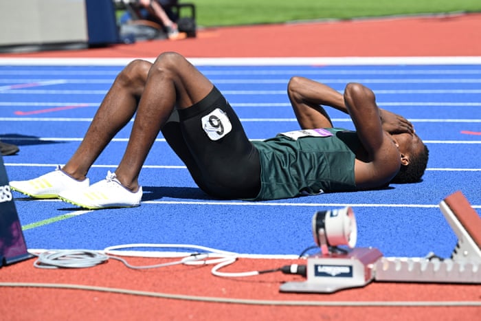 Commonwealth Games 2022: athletics, swimming and more on day six – live! | Commonwealth Games 2022 3 Zambia’s Muzala Samukonga collapses after his heat in the 400m.