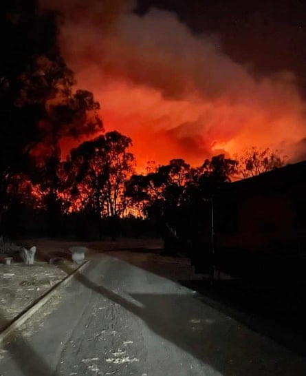 At least five homes have been destroyed by the Tara fire.