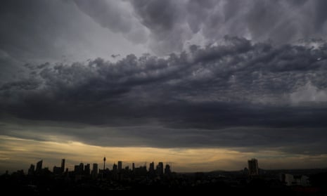 Clouds over Sydney after heatwave