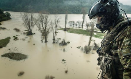 New Zealand defence forces aid the response to floods in the Buller district last month