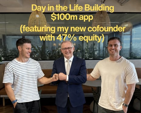 Australian Tech Founders Criticize CGT Changes Using AI Imagery