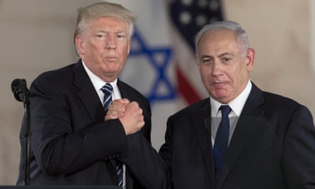 Donald Trump and Benjamin Netanyahu in Jerusalem in May 2017.