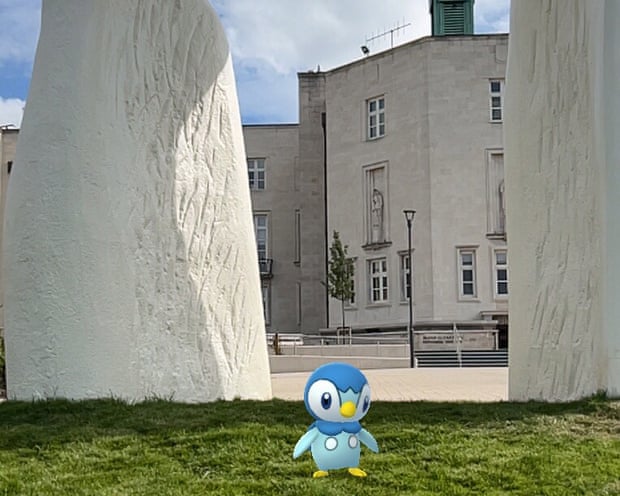 Screenshot from Pokémon Go of Piplup