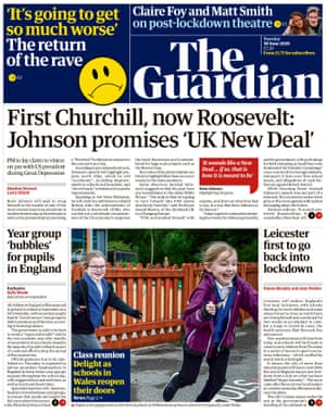Guardian front page, 30 June 2020