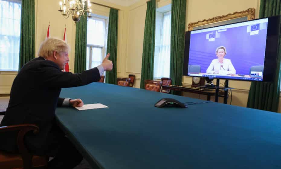 Boris Johnson speaks to Ursula von der Leyen