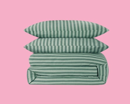 stripy bedding
