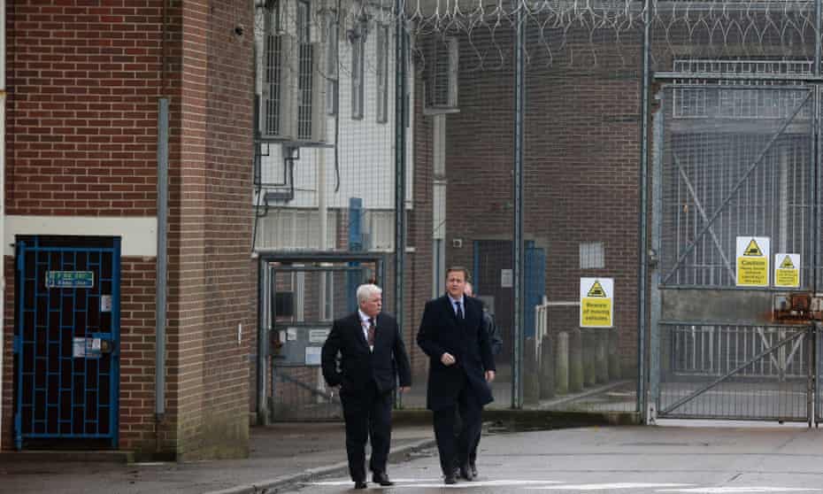 David Cameron tours HMP Onley ahead of today’s speech about prison reform.