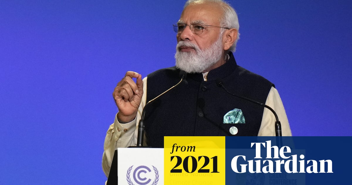 Narendra Modi pledges India will reach net zero emissions by 2070 ...