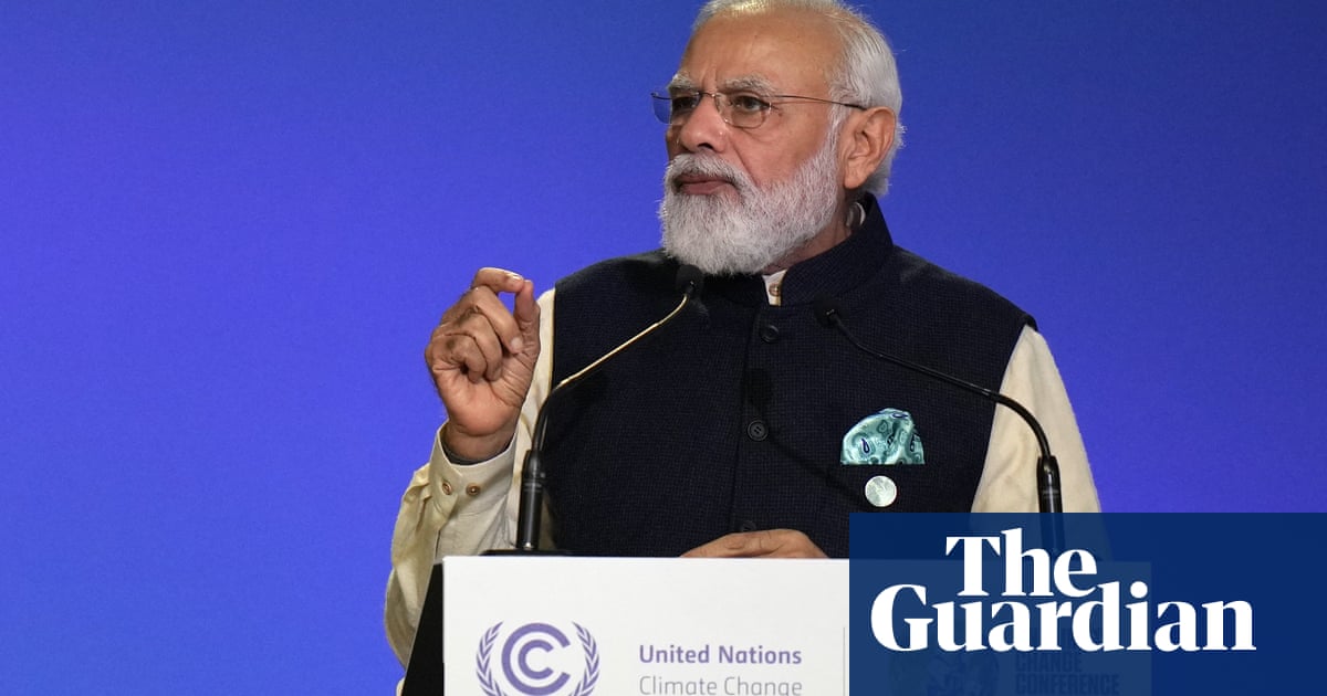 Narendra Modi pledges India will reach net zero emissions by 2070